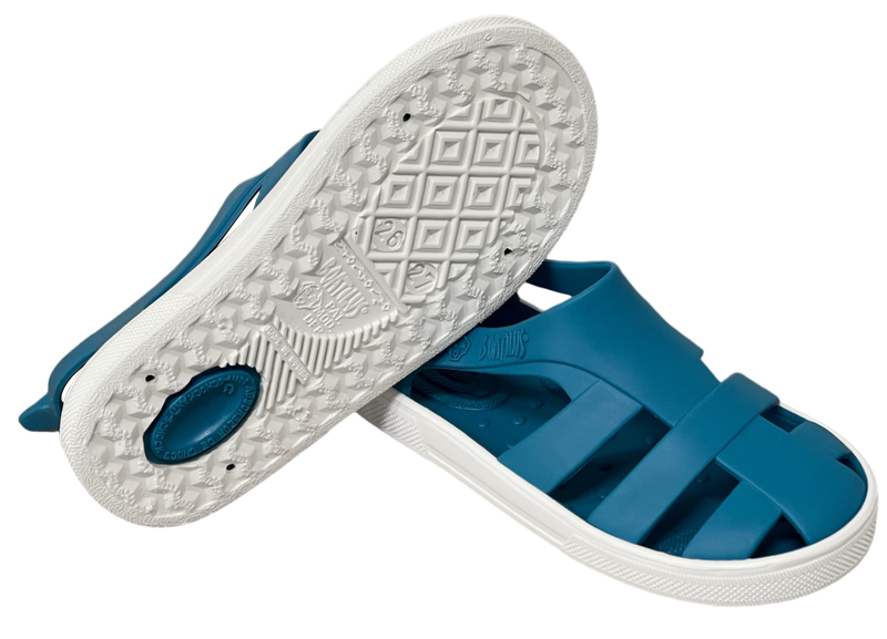 Sandali in gomma per la spiaggia BIOTY di Boatilus, colore Caraibe(blu petrolio)