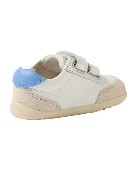 Bobux Step Up Champ scarpe primi passi in pelle, chalk white pink lemonade
