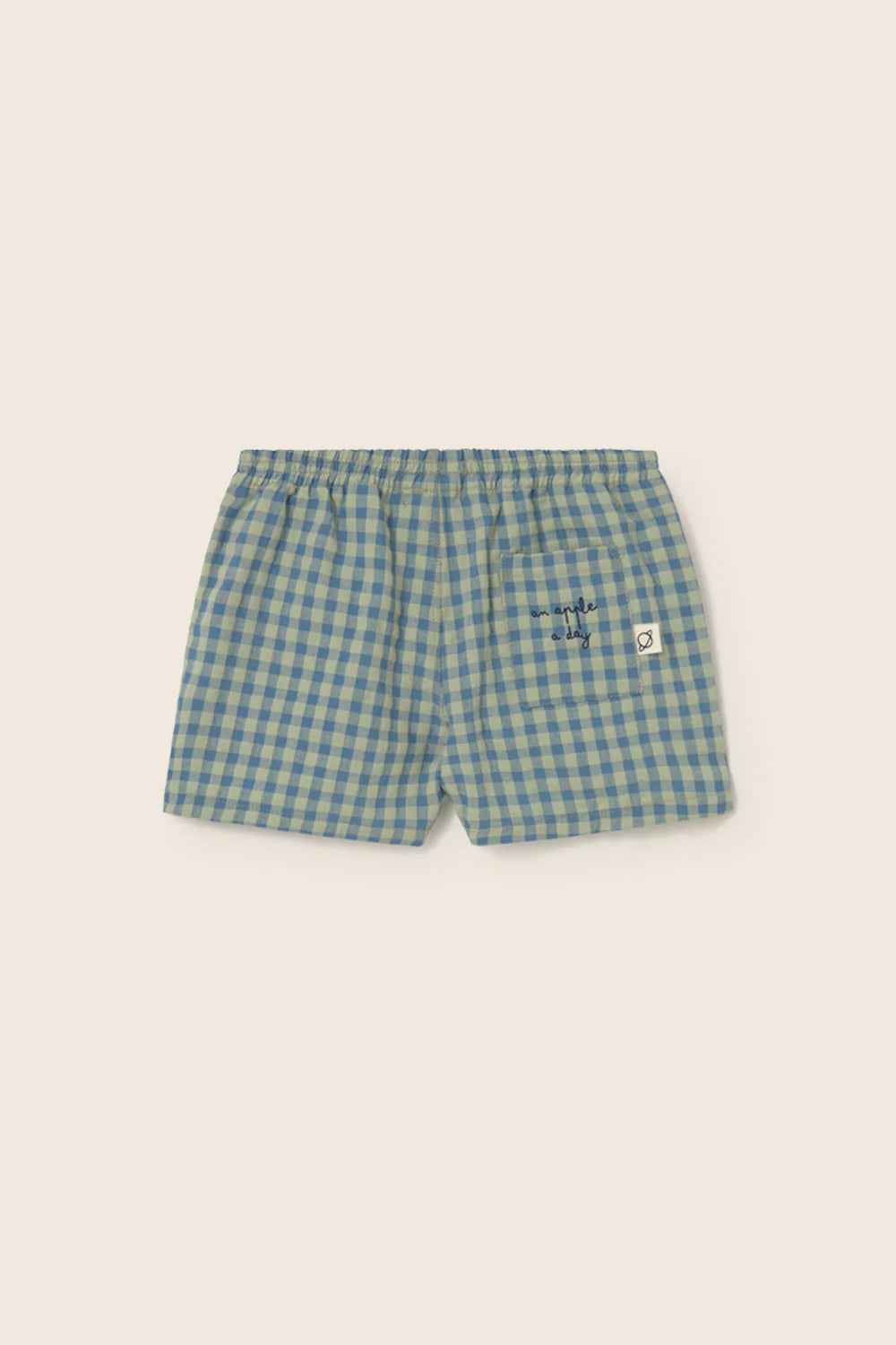 Completo bambino DORIAN verde a quadretti, Cozmo, t-shirt e pantaloncino