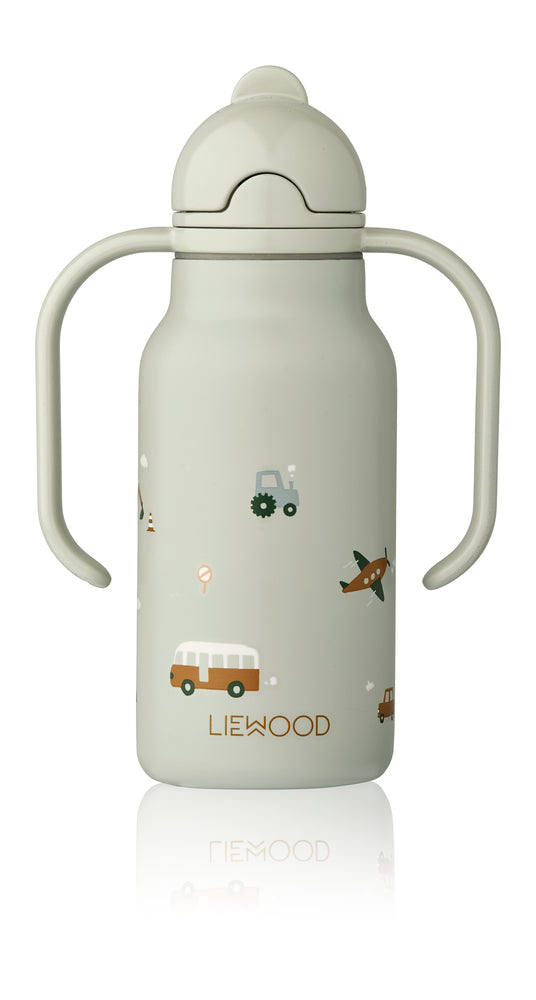 Borraccia termica 250 ml, con manici e cannuccia, Liewood – Pisoli e Pannoli