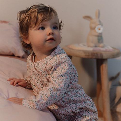 Pigiama a manica lunga One Piece Pijama Fairy Floral, con chiusura a bottoni, Little Dutch