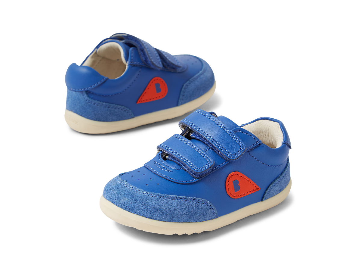 Bobux Step Up Champ scarpe primi passi in pelle, Olympian blue