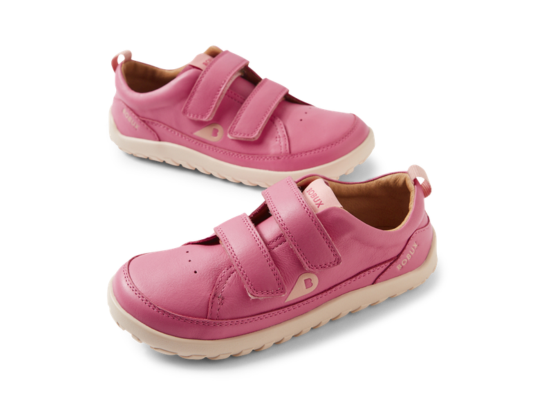Bobux I walk ALPHA DOWN , scarpe in pelle BAREFOOT, per camminatori esperti colore cashemere rose