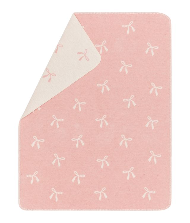 Coperta per bambini 70 x 90 cm in cotone bio, Fussenegger, fantasia fiocchi