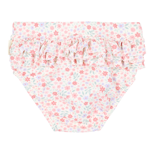 Slip da bagno contenitivo bimba multicolor floreale con volant, Little Dutch