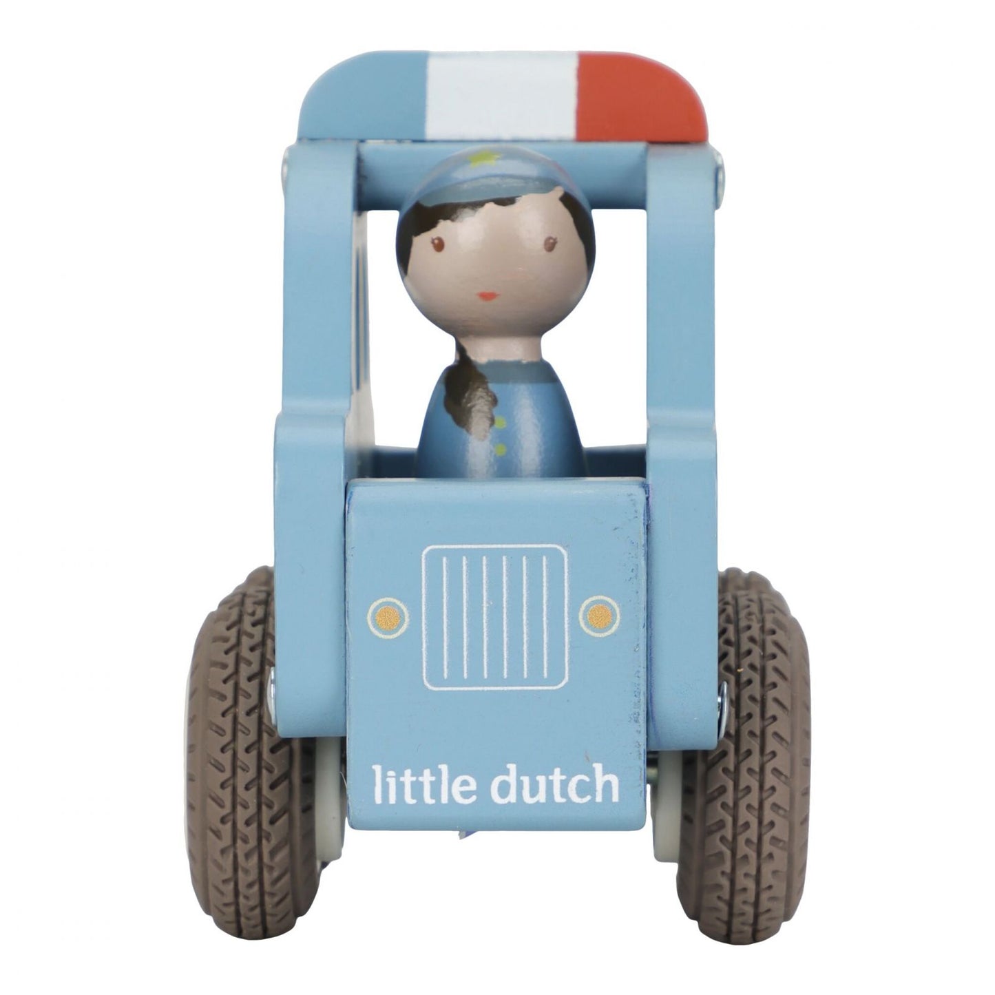 Macchina della polizia, Police car con personaggio in legno, Little Dutch