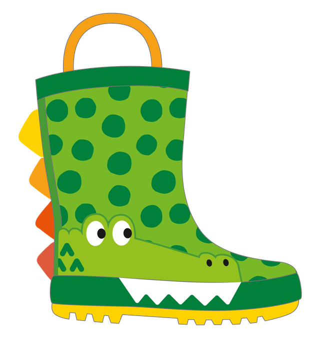 Stivali da pioggia in gomma, green cocco, Mr Tiggle