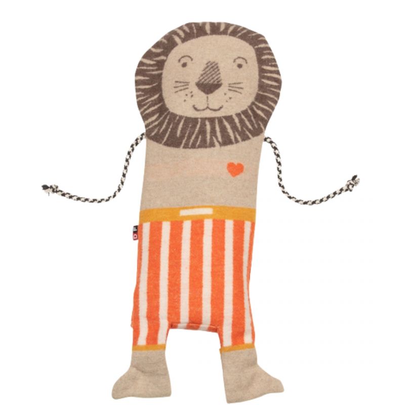 Set coperta pupazzo 70 x 90 cm in cotone bio, Fussenegger, fantasia leone