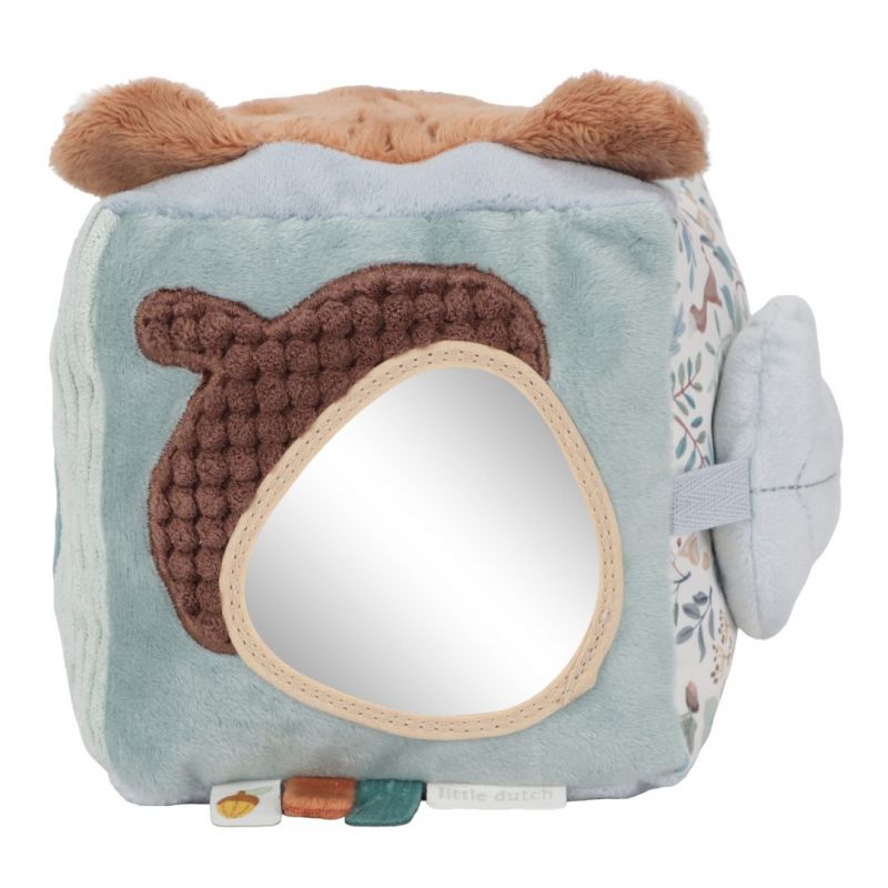Cubo di attività morbido multisensoriale a tema Forest Friends, Little Dutch