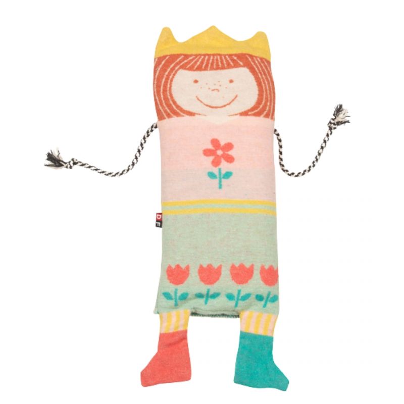 Set coperta pupazzo 70 x 90 cm in cotone bio, Fussenegger, fantasia principessa, made in Austria