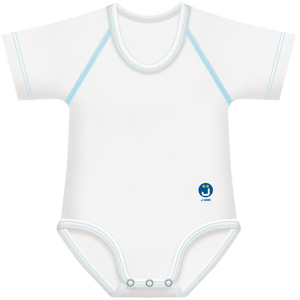 Body neonato 4 stagioni, taglia unica 0-36 mesi, J Bimbi - Collezione Dinosauri e Draghi - Drago Blu