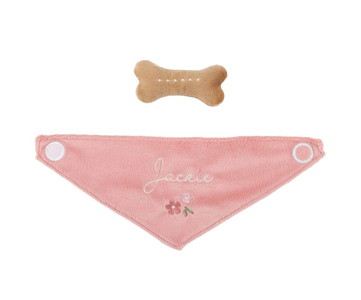 Cane di peluche Jackie con trasportino, Little Dutch