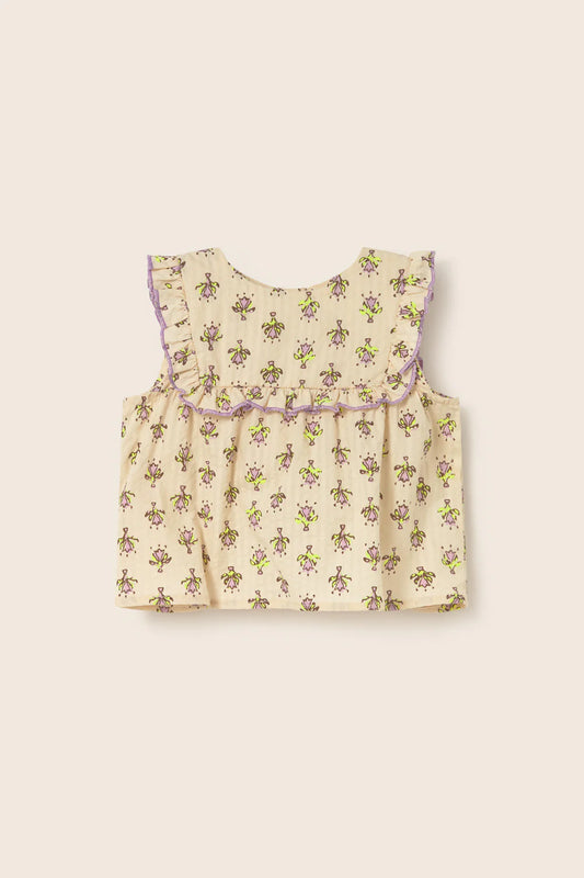 Completo bambina ARI fantasia lavander, Cozmo, top e pantaloncino
