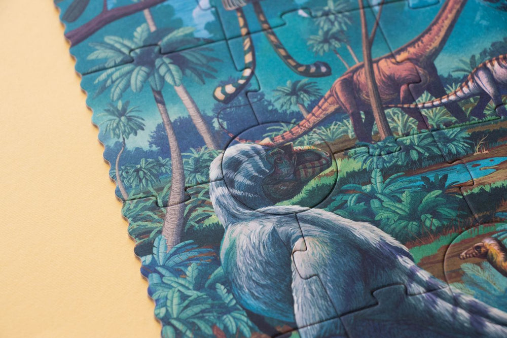 Dettaglio puzzle Era dei dinosauri