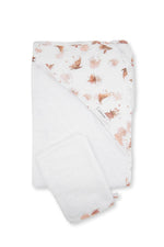 Asciugamano neonato con cappuccio e guanto da bagno, Bagno Duo collezione "Hooded Towel",  Bamboom