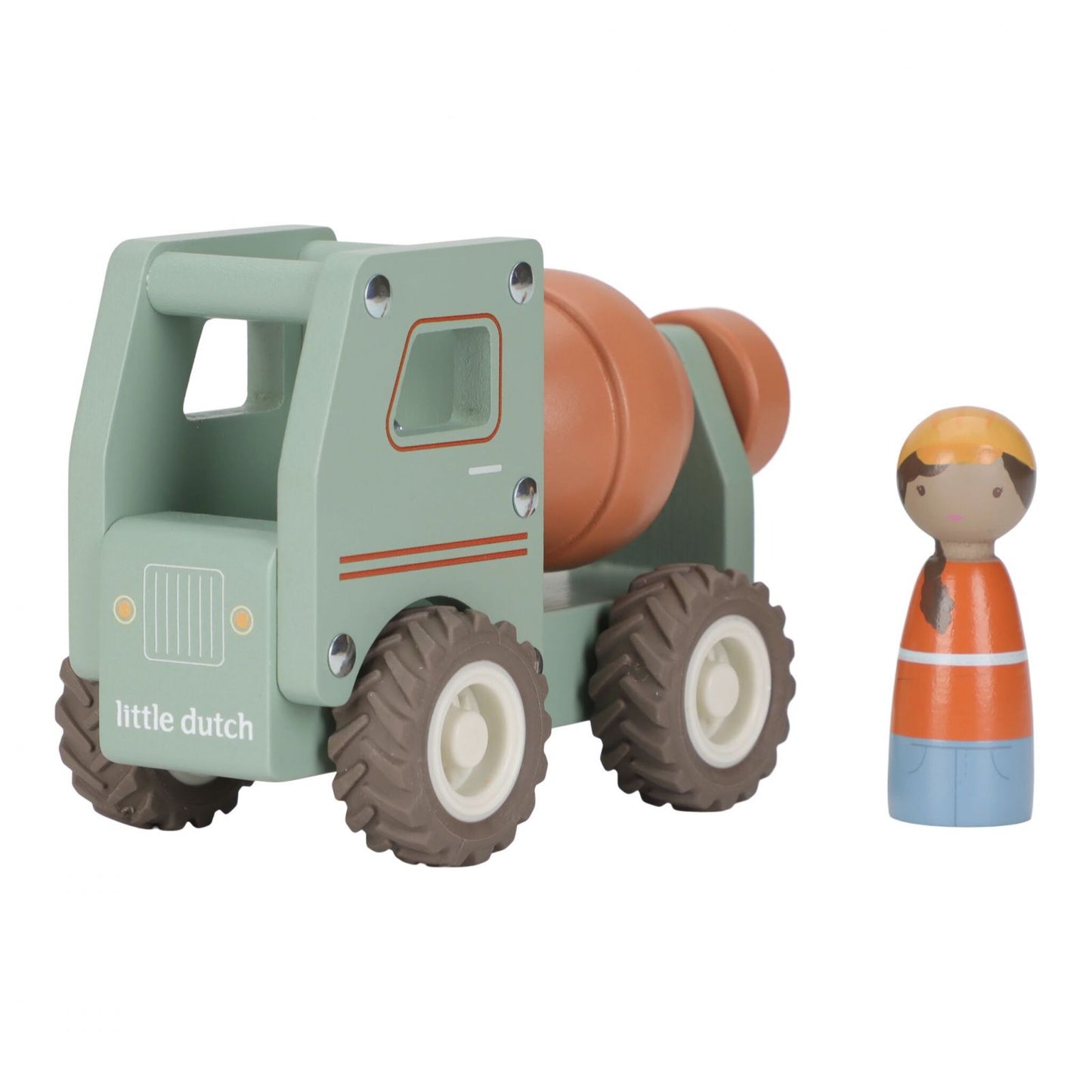 Betoniera con personaggio in legno, Cement Truck, Little Dutch