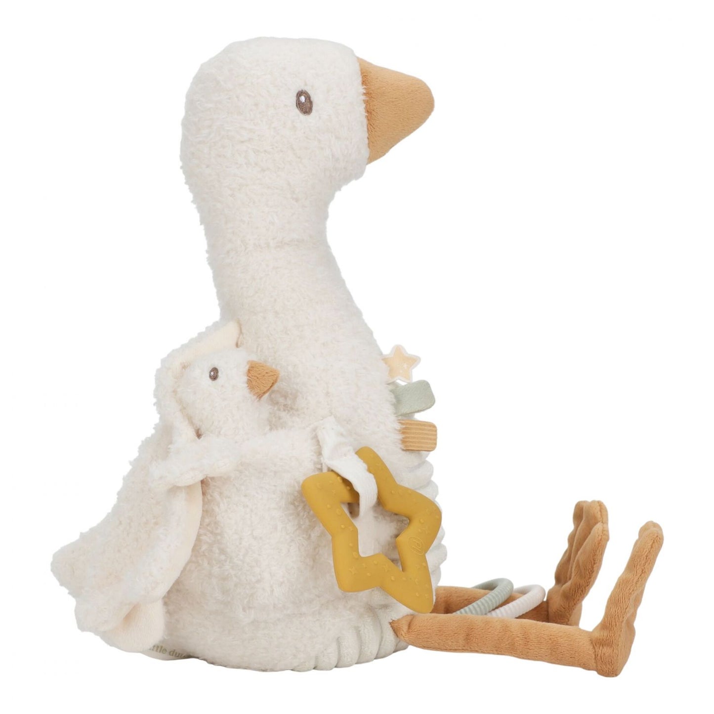 Gioco morbido peluche Little Goose Multiattività, Activity Cudle, Little Dutch