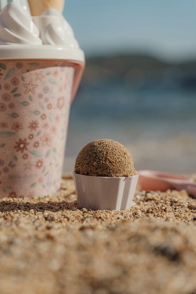 Set da spiaggia GELATO, Beach set, gioco per bambini, rosa fantasia fiori, Little Dutch