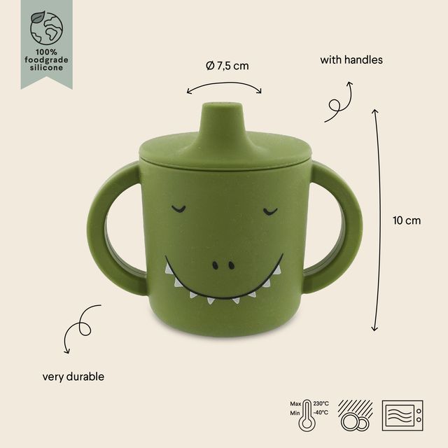 Biberon 100% in silicone,  Trixie, Mr Dino