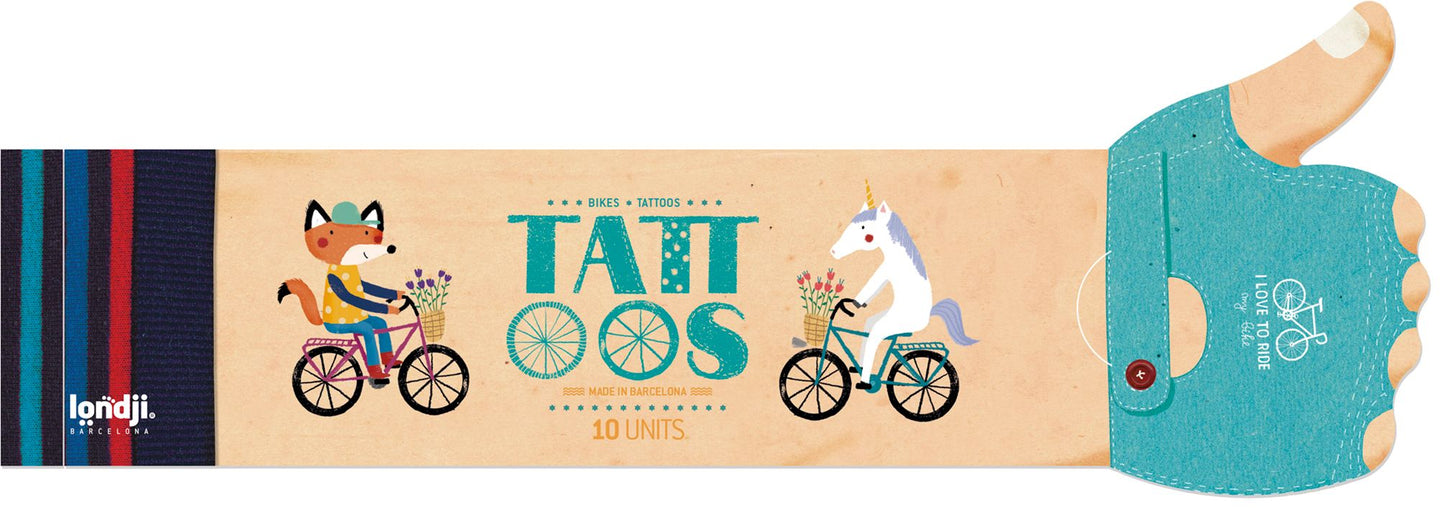Londji, Bikes Tatoos, 10 tatuaggi temporanei