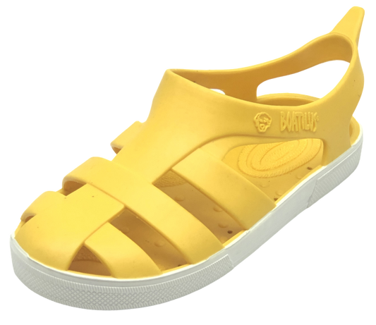 Sandali in gomma per la spiaggia BIOTY di Boatilus, colore Yellow
