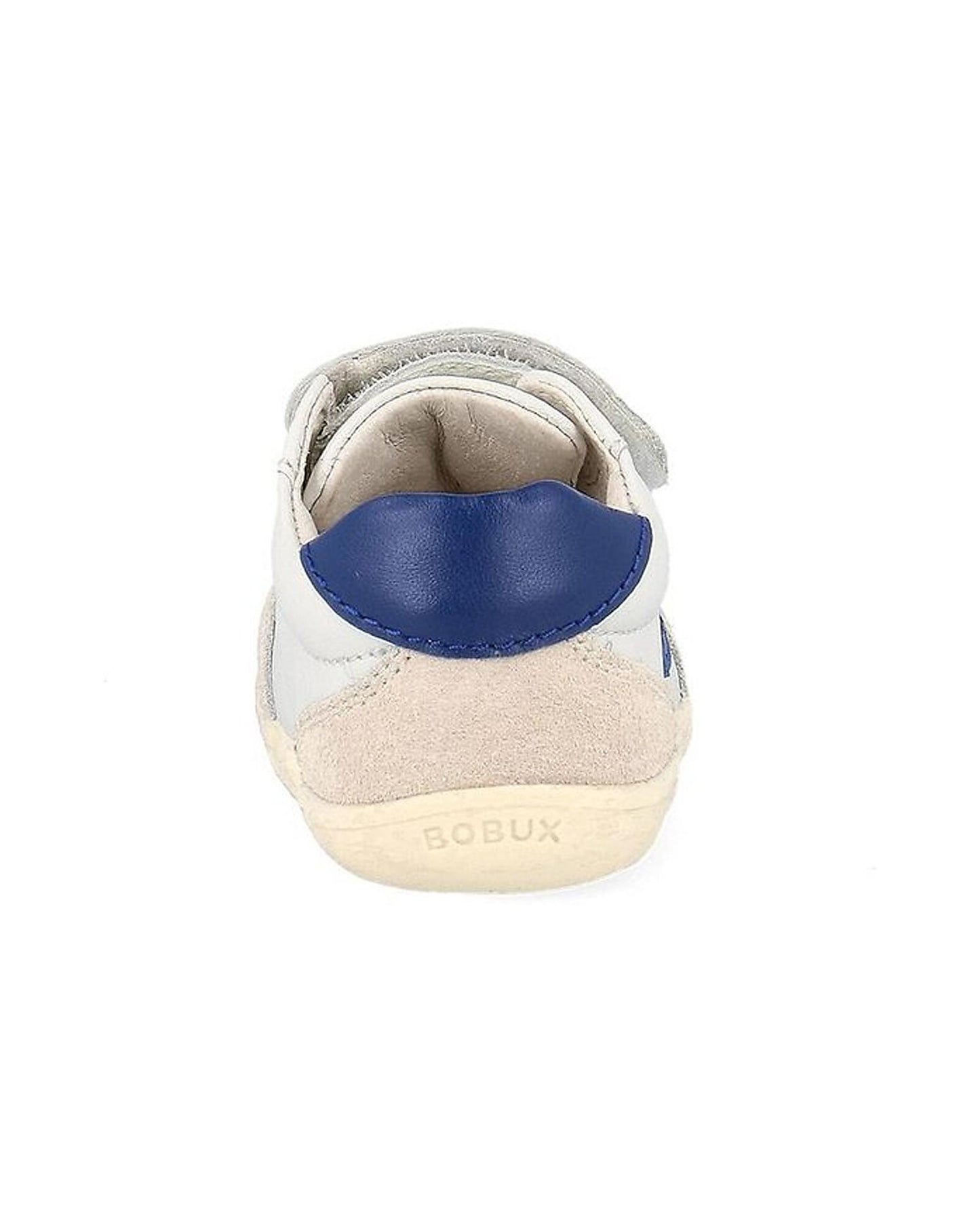 Bobux Step Up Champ scarpe primi passi in pelle, Chalk- Gentian Blue