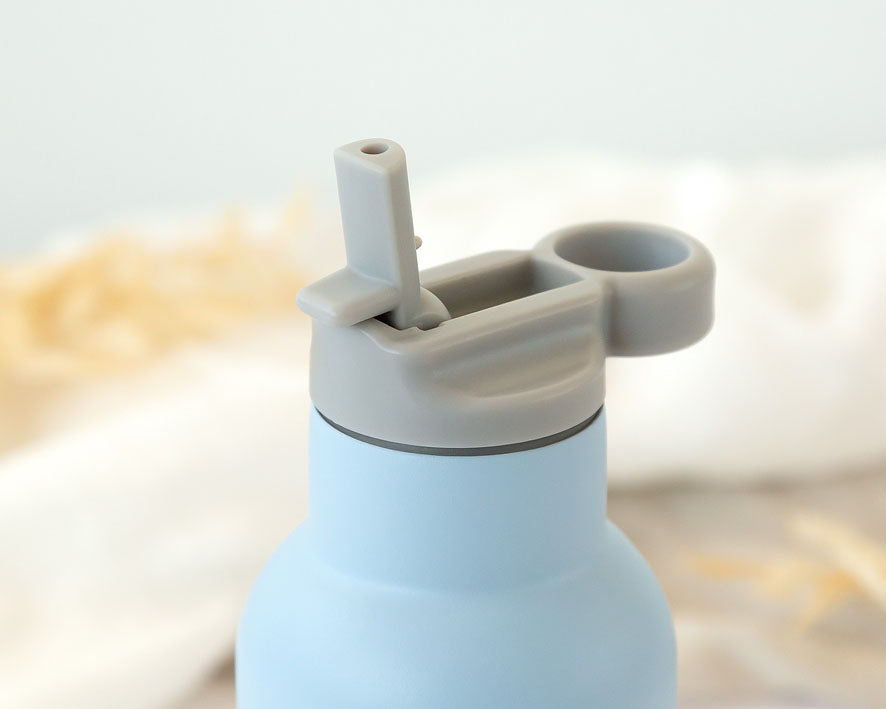 Borraccia termica in acciaio inox, rosa o azzurra, 350 ml, Kiokids