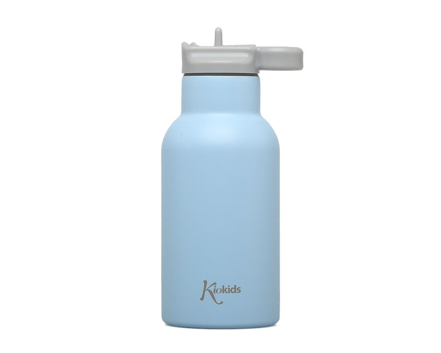 Borraccia termica in acciaio inox, rosa o azzurra, 350 ml, Kiokids