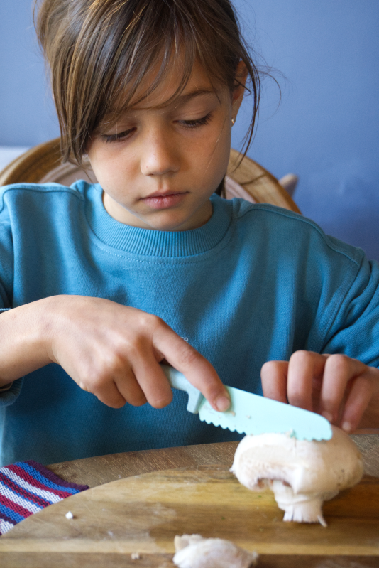 Coltello per bambini Montessori, in fibra di grano, dai 3 anni circa, KLIV CLASSIC, SKAGFA