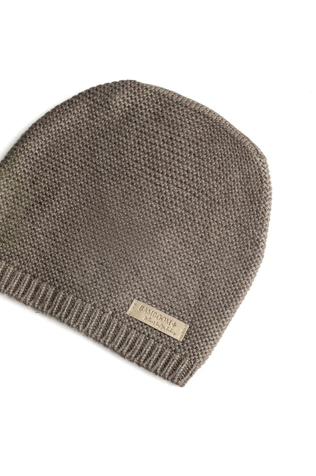 Cappellino Knitted LIGHT CHOCOLATE, Berretto in viscosa di bambù, poliamide, lana e cachemere, Bamboom (Copia)