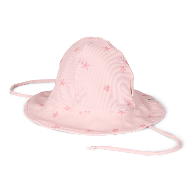 Cappellino rosa con stelline, con laccetti, Little Dutch