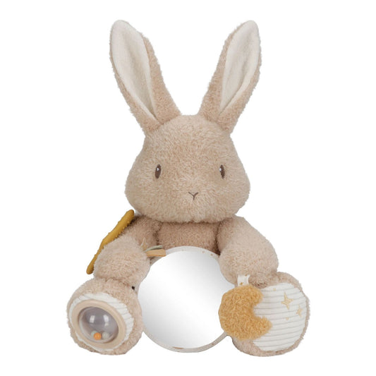 Gioco morbido peluche Coniglietto, activity Cuddle, Multiattività, Little Dutch