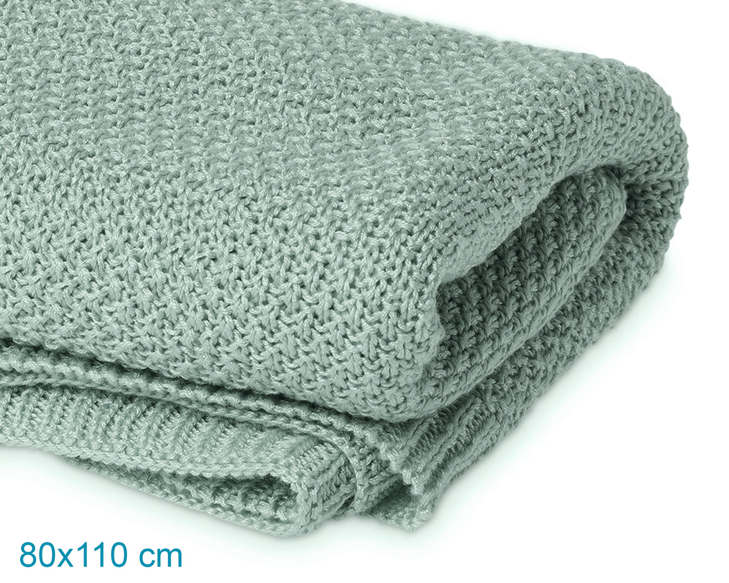 Coperta 100% bambù, verde salvia, Kiokids