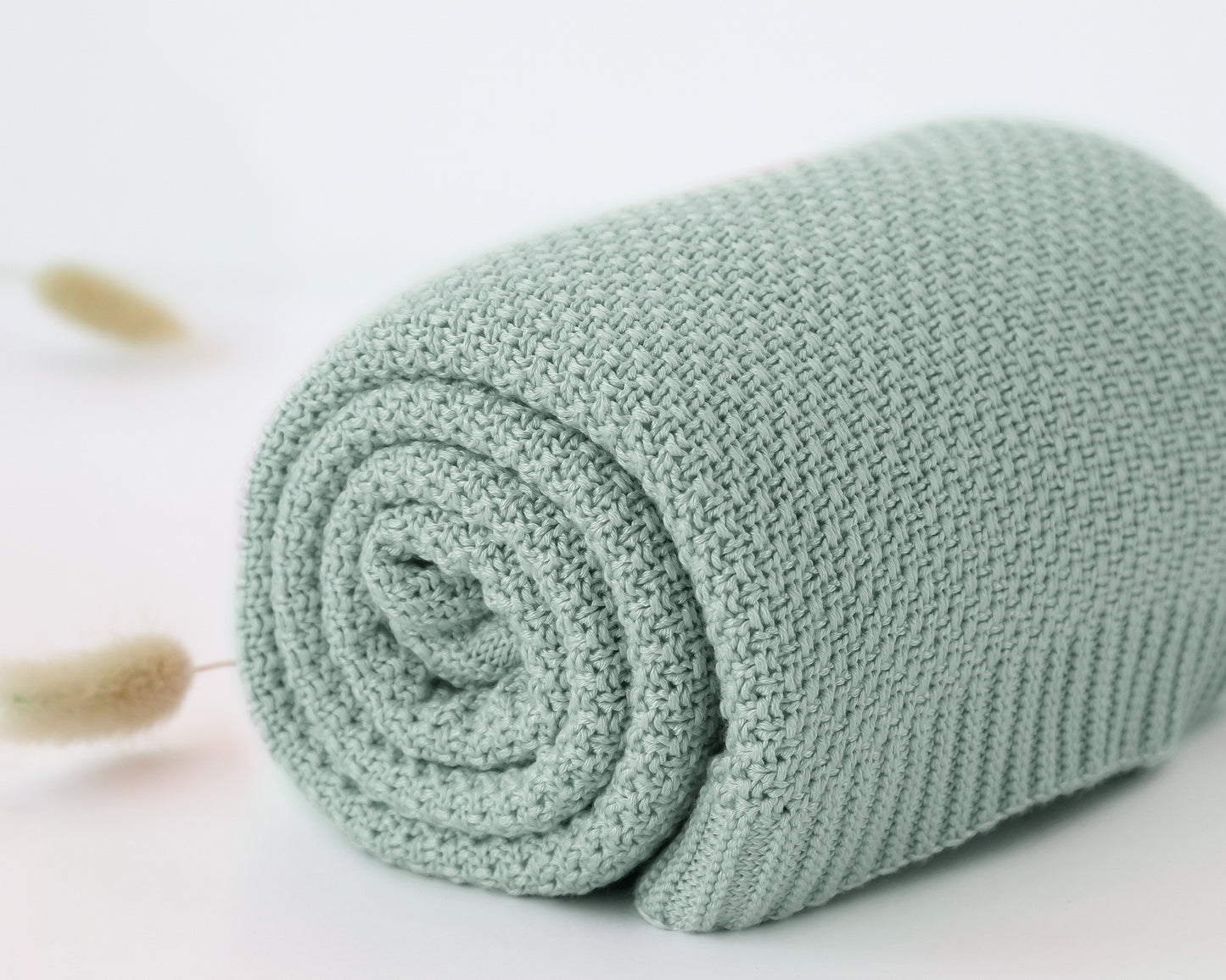 Coperta 100% bambù, verde salvia, Kiokids