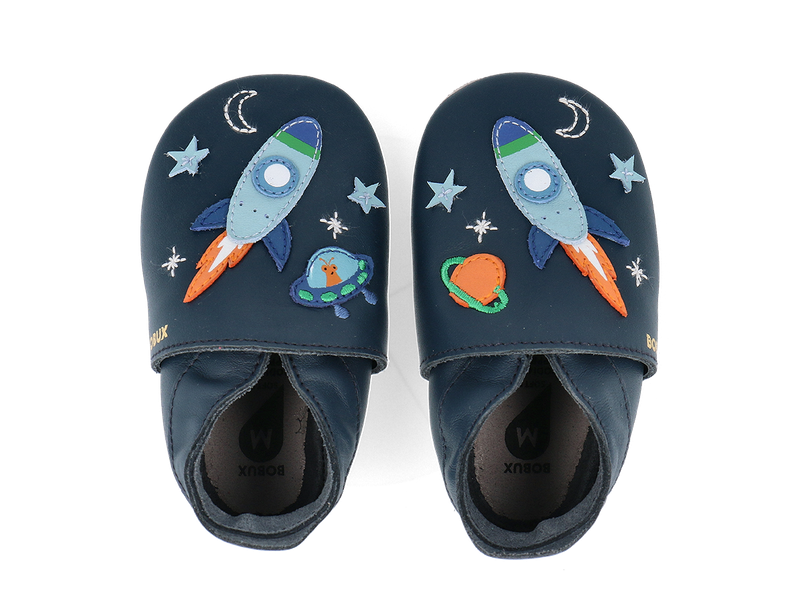 Bobux babbucce Soft Sole Cosmic Rocket blu Navy