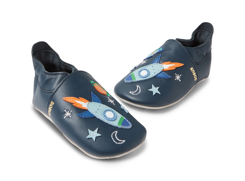 Bobux babbucce Soft Sole Cosmic Rocket blu Navy