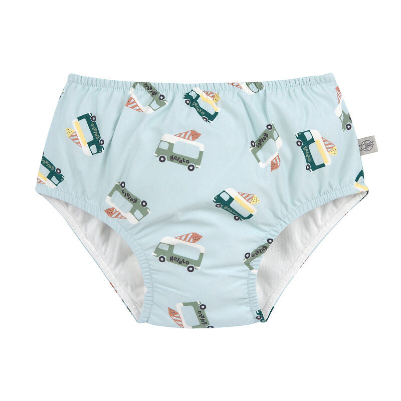 Costume contenitivo per mare e piscina, ICE CREAM TRUCK ILLUSION BLUE da maschio, Lassig