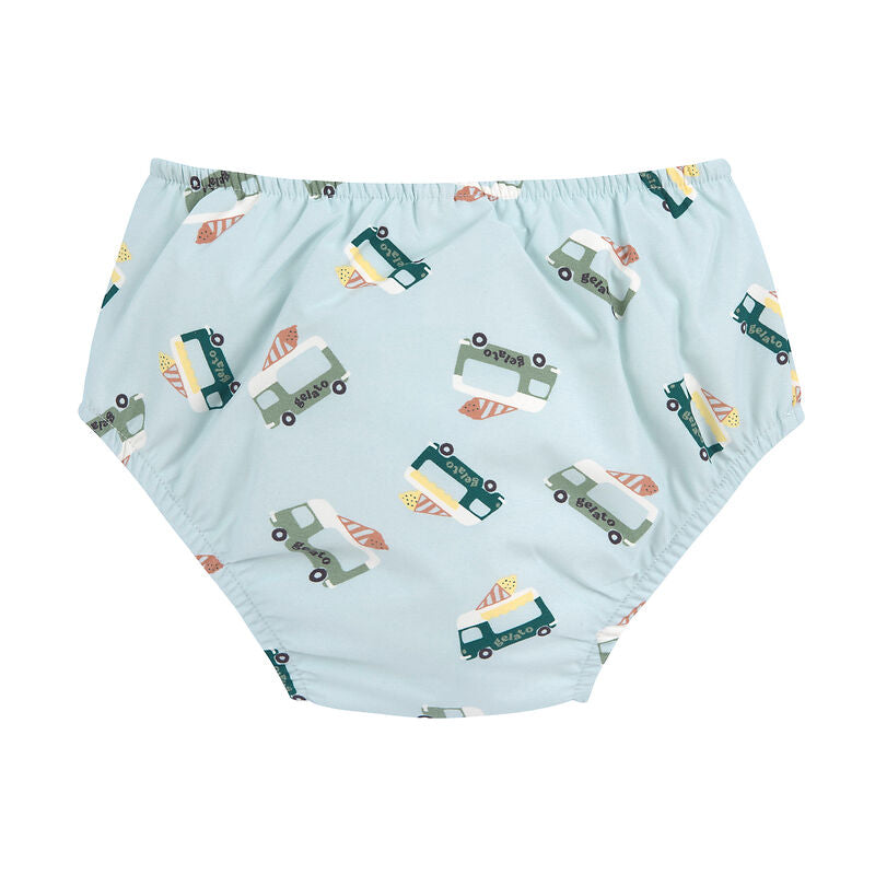 Costume contenitivo per mare e piscina, ICE CREAM TRUCK ILLUSION BLUE da maschio, Lassig