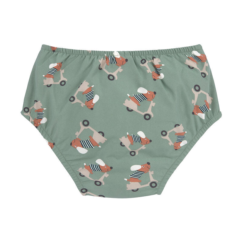 Costume contenitivo per mare e piscina, SCOOTER DOG GREEN da maschio, Lassig