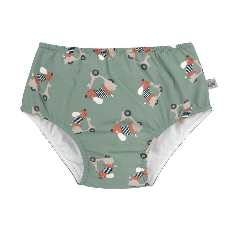 Costume contenitivo per mare e piscina, SCOOTER DOG GREEN da maschio, Lassig