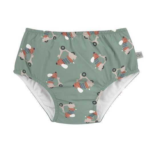 Costume contenitivo per mare e piscina, SCOOTER DOG GREEN da maschio, Lassig