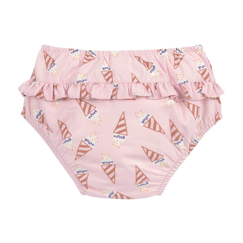 Costume contenitivo per mare e piscina, ICE CREAM PALE PINK da femmina, Lassig