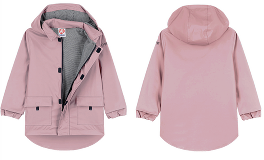 Giacca antipioggia e antivento Parky Rosa Old Pink di Boatilus