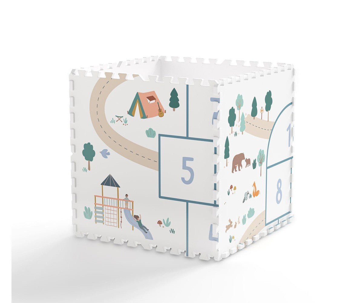 Tappeto gioco in schiuma eevaa fantasia HOPSCOTCH (CAMPANA), Play&go, 6 pezzi