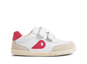 Bobux I Walk Champ, scarpe in pelle chalk-radiant raspberry