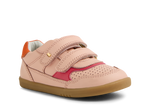 Bobux I Walk Hunter, scarpe in pelle cameo rose-nasturtium (rosa e arancio)