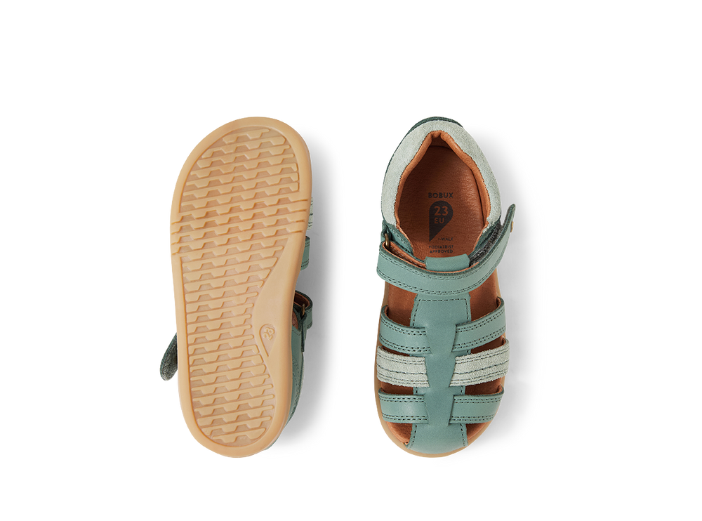 Bobux sandalo i walk per bambini dai 2 anni circa, modello Roam colore iceberg green