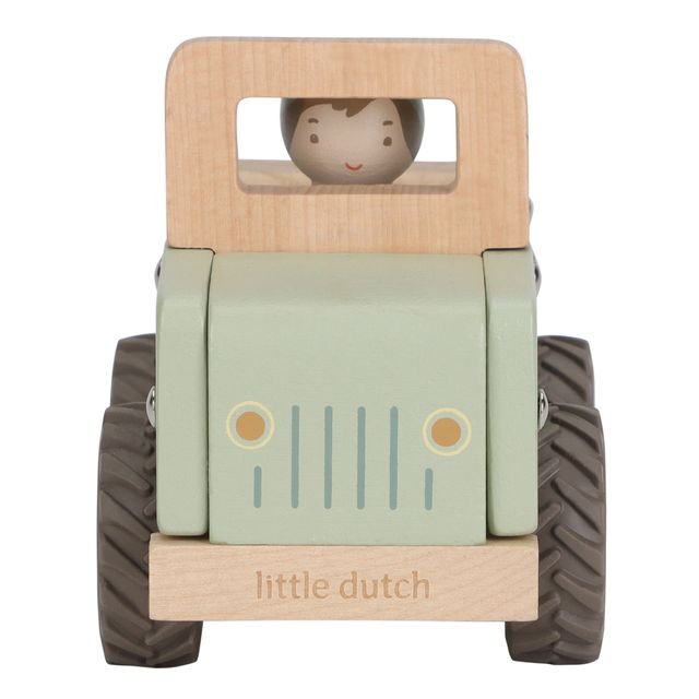 Jeep con personaggio in legno, Little Dutch