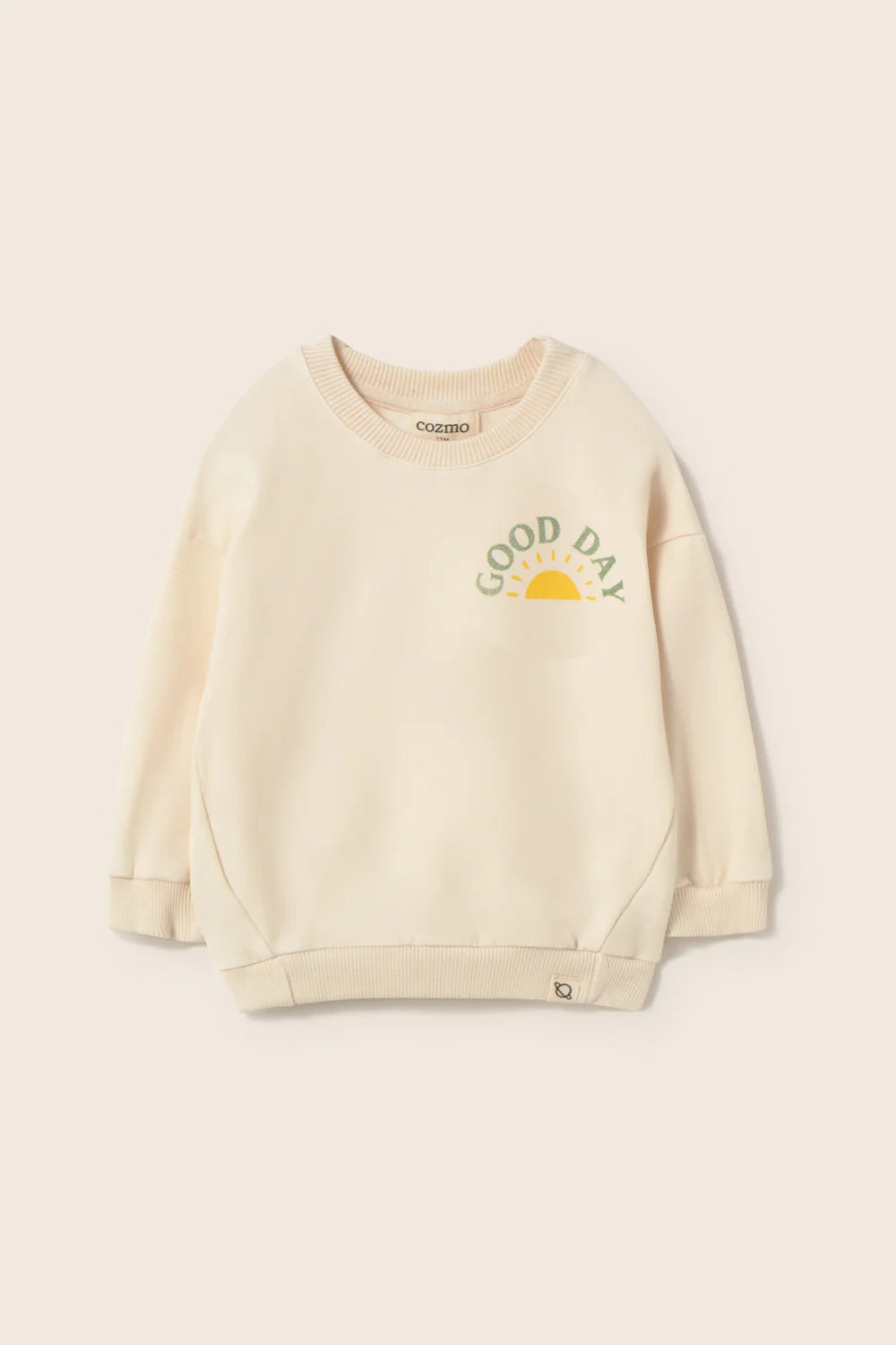 Felpa KELLY Ivory, Good day, 100% cotone, Cozmo