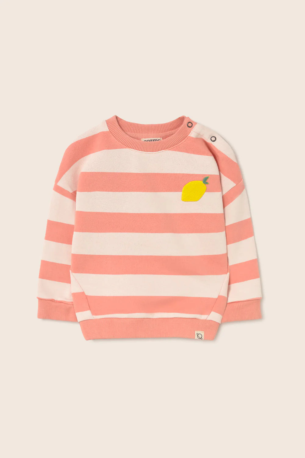 Felpa KELLY rosa a righe, Cozmo